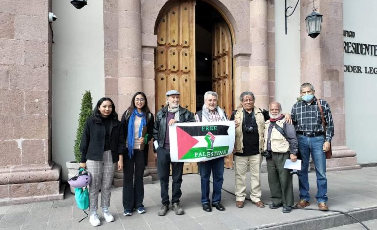  Piden al Congreso de SLP pronunciarse a favor de Palestina