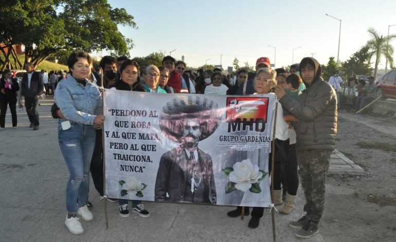  Integrantes del Movimiento Huasteco Democrático exigen la liberación de Saíd López de Olmos