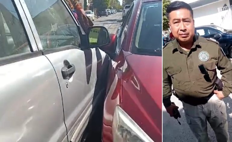  (VIDEO) Policía de la Guardia Civil dejó libre a conductor ebrio que chocó
