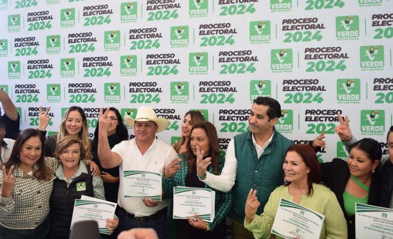  El Verde registra precandidatos a ayuntamientos de SLP