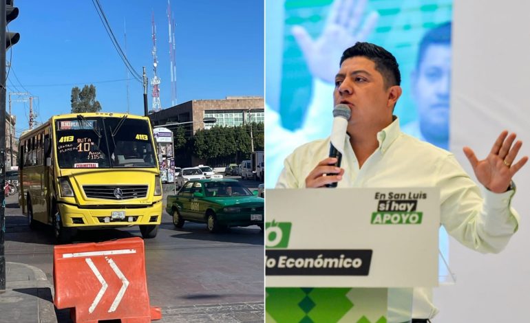  Gobierno desconoce aumento a la tarifa del transporte público en SLP