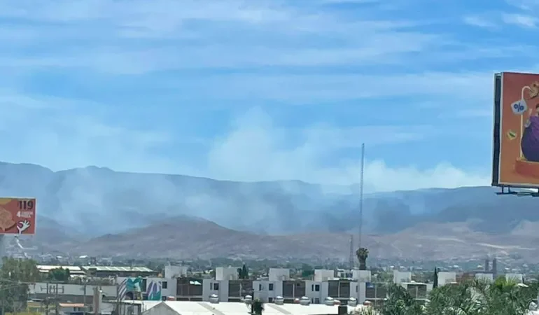  Pese a esfuerzos aún no se controla incendio en la Sierra de San Miguelito