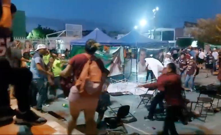  (VIDEO) Morena pide cancelar coalición con el PVEM luego de trifulca en Soledad