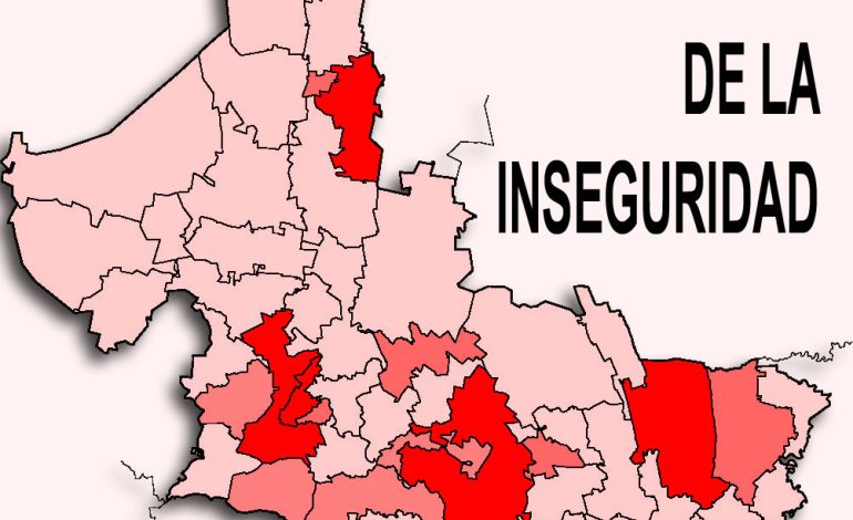  Inseguridad recorre el estado: 67.05% de los delitos, en la zona urbana de la capital