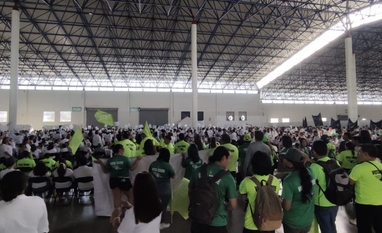  Cobach y su sindicato hacen campaña a favor de Ruth González