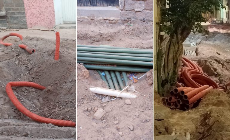  Otra vez abren zanjas y dañan tubería en San Miguelito