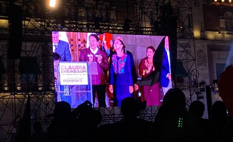  “No los voy a defraudar”, la promesa de Claudia Sheinbaum ante un Zócalo pletórico