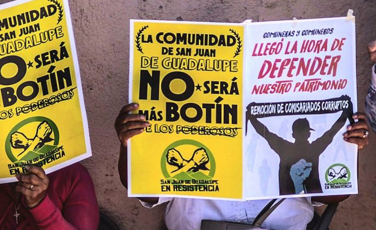  Planilla afín a los fraccionadores gana elección del comisariado de San Juan de Guadalupe