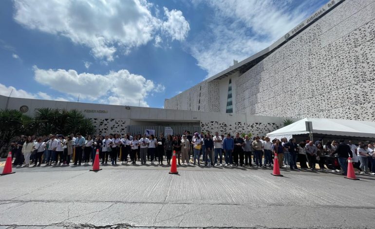  (VIDEO) El Poder Judicial Federal en SLP entra en paro contra la reforma del Gobierno Federal
