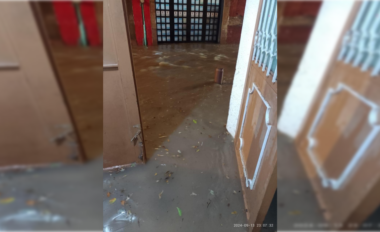  Lluvias y obras sin terminar provocan inundaciones en el Barrio San Miguelito