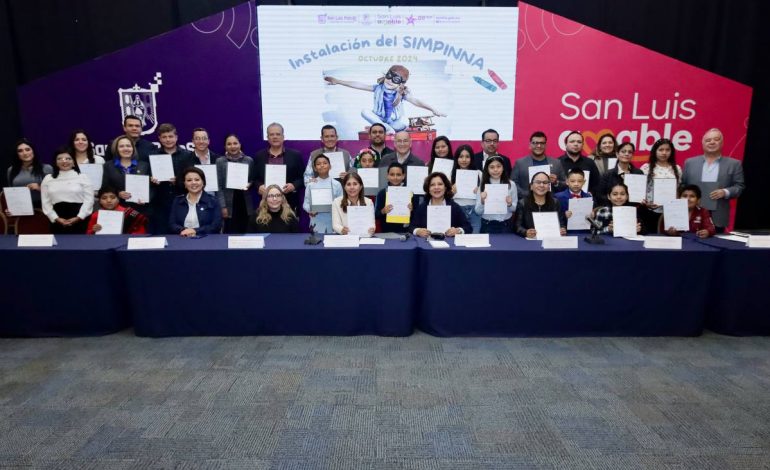  Instalan el Sistema Municipal para la Protección Integral de Niñas, Niños y Adolescentes en SLP