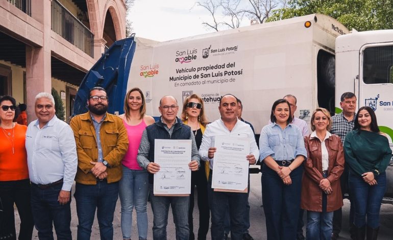  Galindo replica programa de Xavier Nava y presta camiones de basura a otros municipios