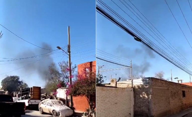  Video | Quema de desechos afecta al Jardín de Niños Salvador Nava