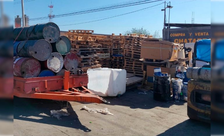  Clausuran recicladora en la Zona Industrial por falta de seguridad y daño ambiental