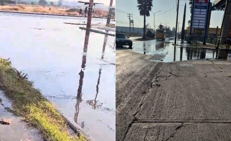  Vecinos del Fraccionamiento Industrias denuncian fuga de agua