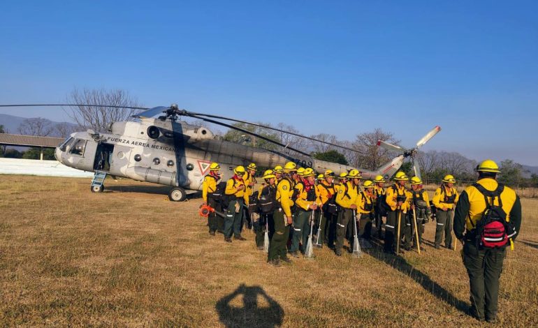  Avanza control de incendios en Xilitla, Catorce y Mexquitic