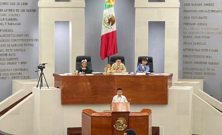  Niñez potosina exige justicia, seguridad e inclusión desde el Congreso del Estado