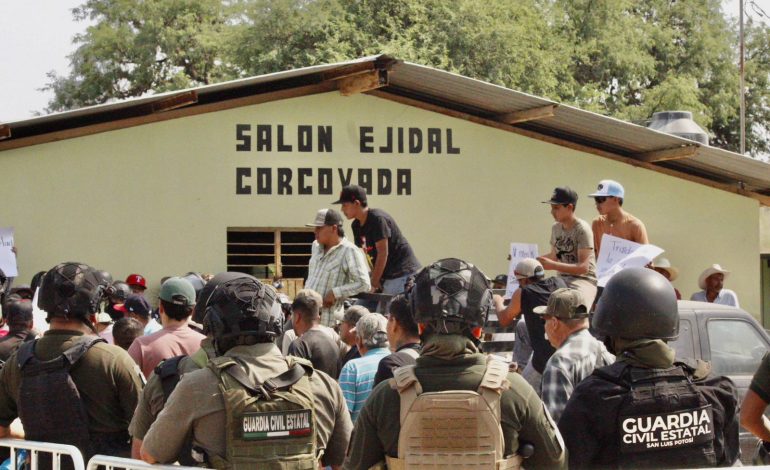  Evitan enajenación de terrenos en la asamblea de Corcovada