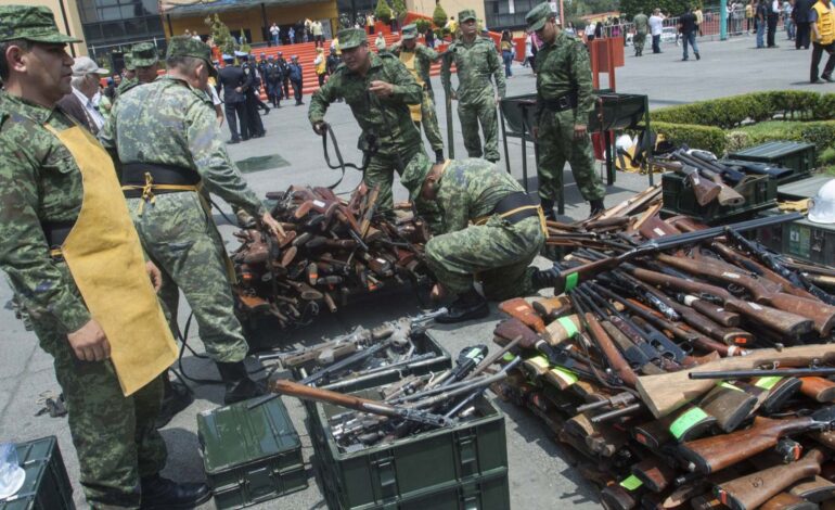  80% de las armas aseguradas en SLP provienen de Estados Unidos: FGE