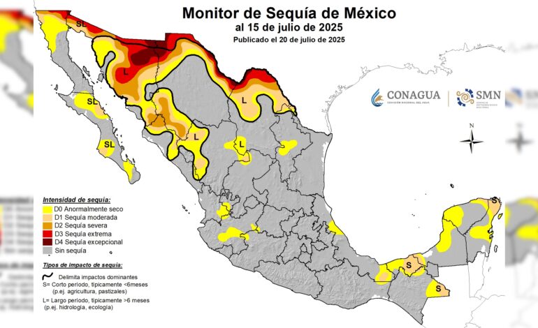  Por primera vez en el año SLP se encuentra libre de sequía