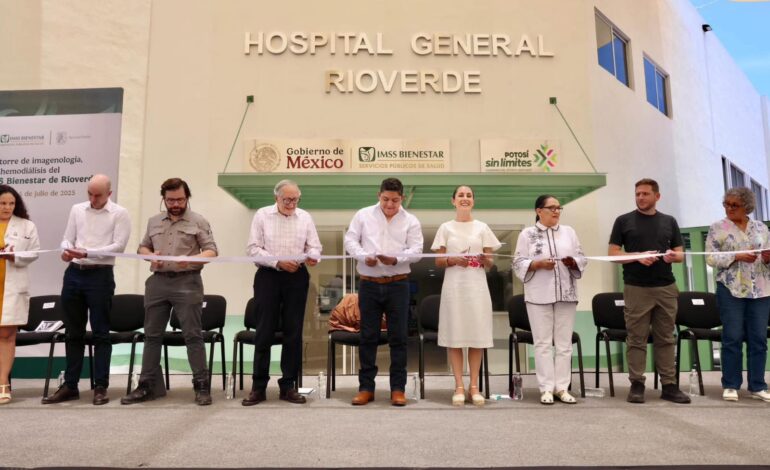  Claudia Sheinbaum inaugura torre médica del IMSS Bienestar en Rioverde
