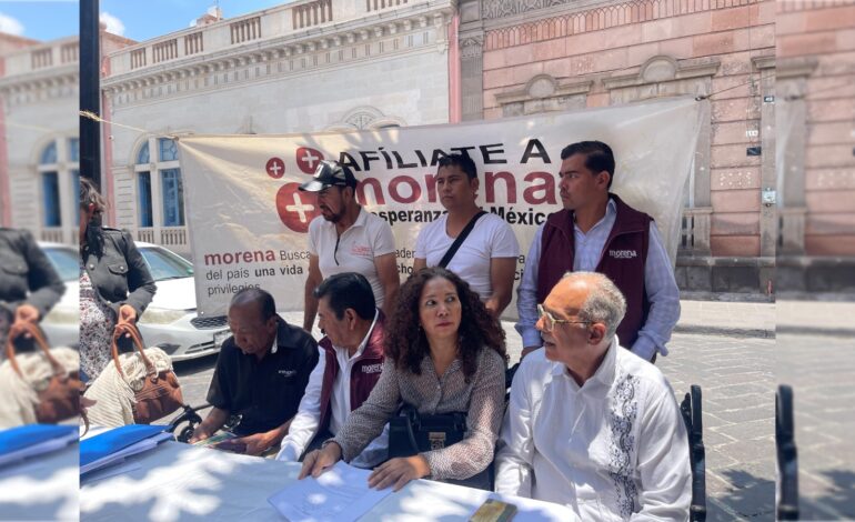  Militantes de Morena exigen renovación de dirigencia estatal en SLP
