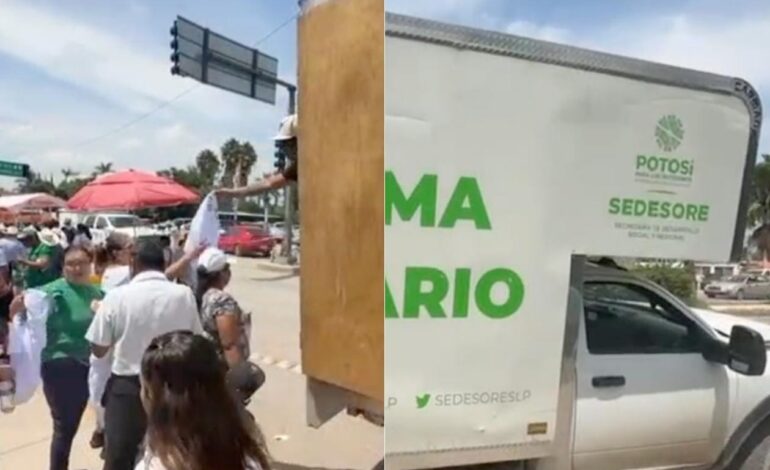  Video | Gobierno investigará uso de camión de la Sedesore en evento de Claudia Sheinbaum