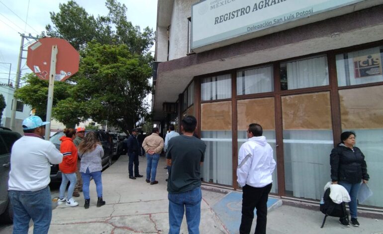  Las deficientes condiciones del Registro Agrario Nacional en SLP