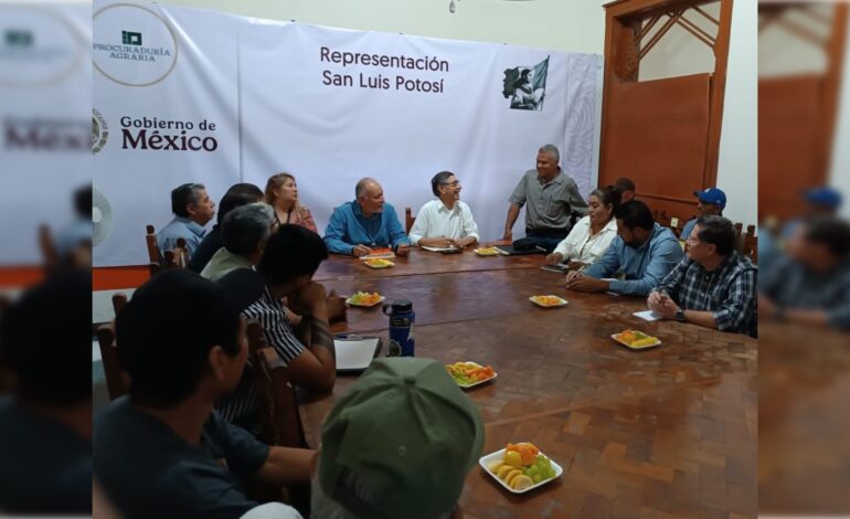  Procurador agrario nacional asesora a ejidos en negociaciones para nueva carretera a Matehuala
