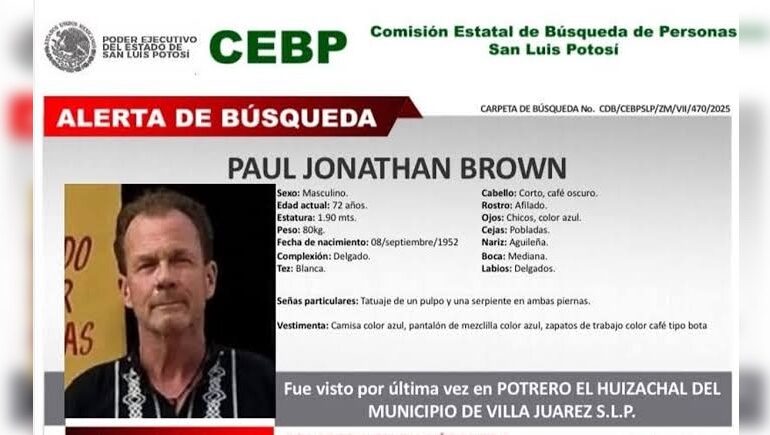  FGESLP mantiene abierta investigación por desaparición de extranjero en Villa Juárez