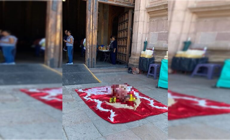  Abandono de cabeza de vaca en la Catedral de SLP fue una protesta, no un delito: autoridades