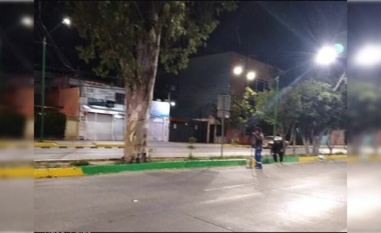  Polémica en avenida Himno Nacional por pintado verde en camellones y banquetas