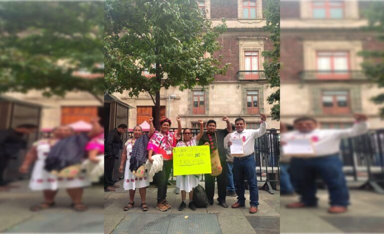  Consejeros tének y náhuatl se manifiestan contra el fracking en 1er informe de CSP