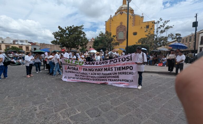  Video | Ex trabajadores de Valeo marchan por utilidades pendientes desde 2016