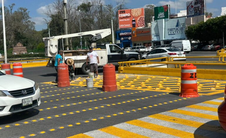  Intervienen glorieta de Morales con obras menores pese a diagnóstico crítico