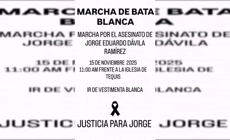  Convocan a “Marcha de Bata Blanca” por Justicia y Seguridad en SLP
