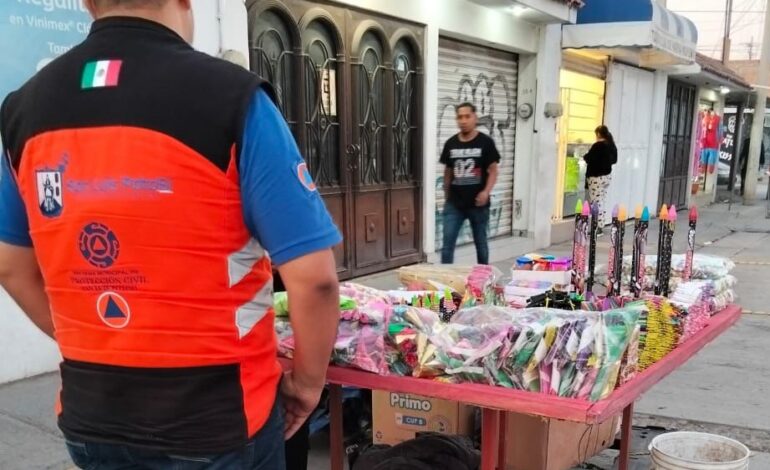  Ayuntamiento de SLP endurece las medidas de control para puestos de pirotecnia