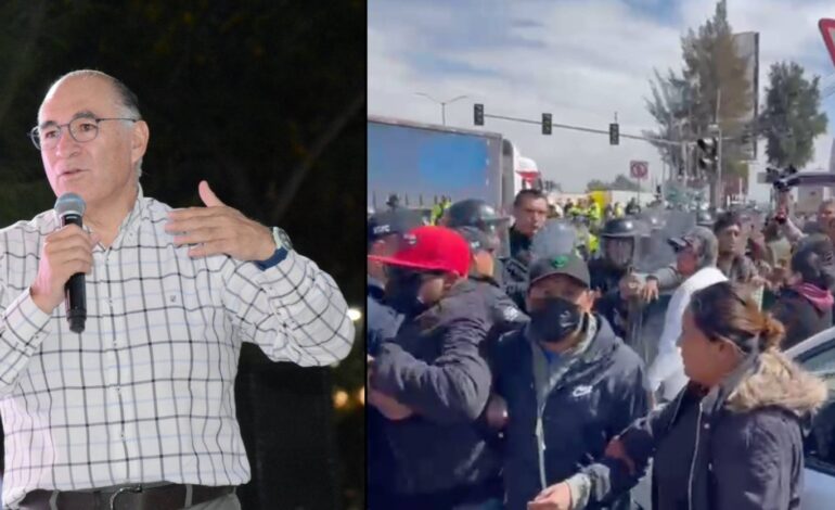  Galindo se deslinda de represión a manifestantes de Escalerillas