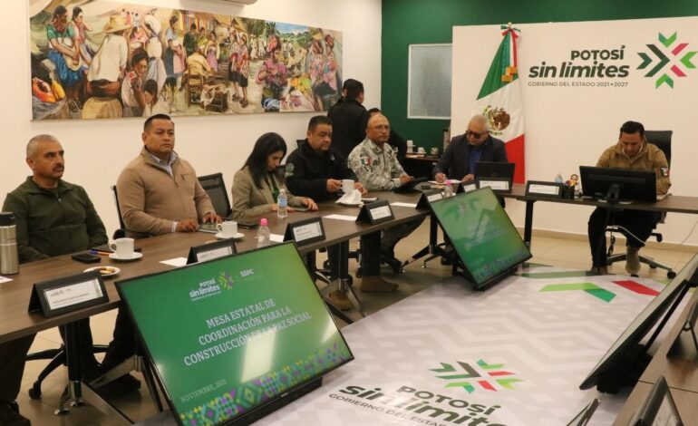  Congreso buscará incorporarse a la Mesa de Construcción de Paz en SLP