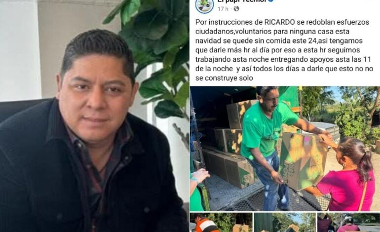  Gallardo se deslinda de despensas entregadas por Tecmol en la Huasteca