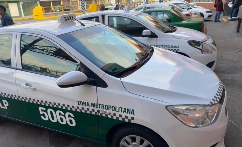  Taxis en SLP: el banderazo sube hasta 16.80 pesos en 2026