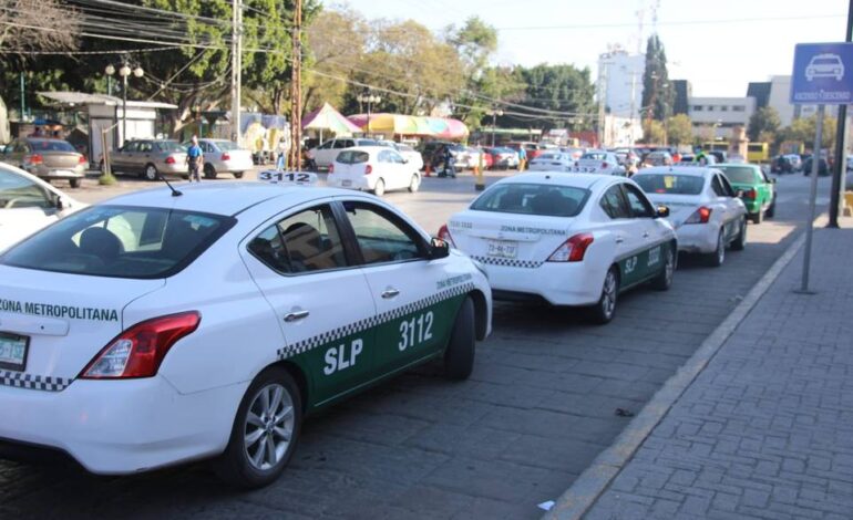  SCT reordenará sitios de taxis en el Centro Histórico de SLP