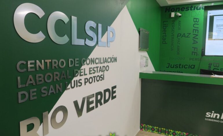  El Centro de Conciliación Laboral de SLP está rebasado