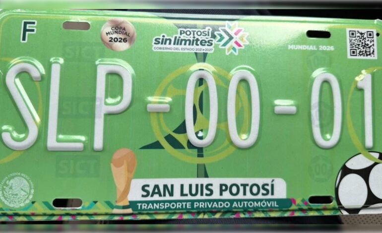  Gallardo anuncia nuevas placas “personalizadas” para SLP