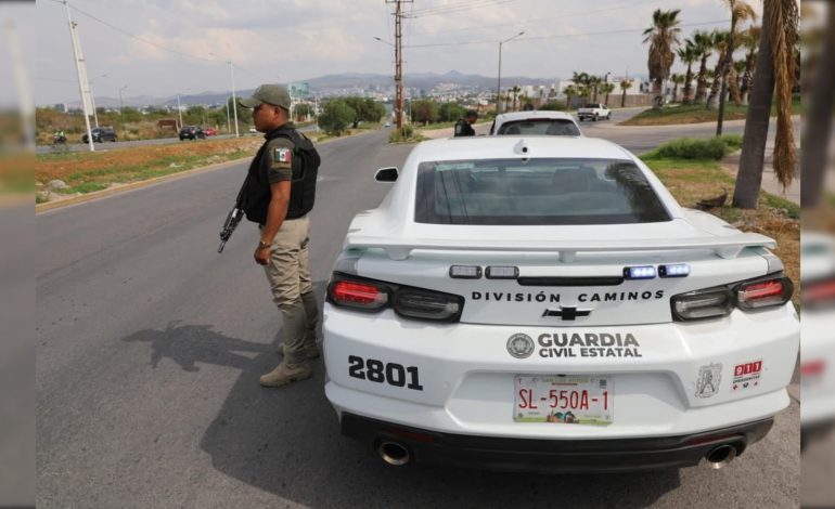  Refuerzan accesos a SLP tras jornada violenta en el país; reportan saldo blanco en la entidad