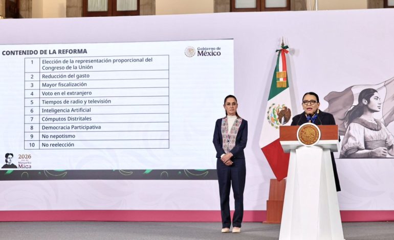  Gobierno Federal presenta iniciativa de reforma electoral: elimina listas plurinominales y reduce recursos a partidos
