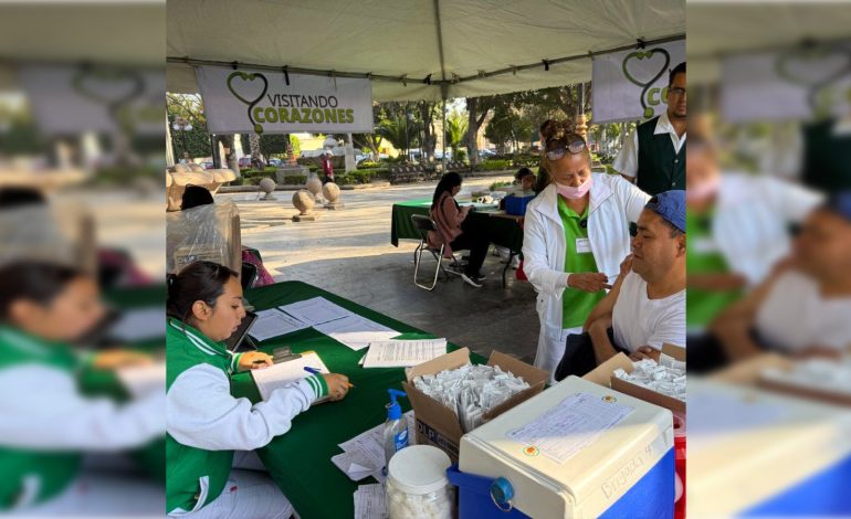  Instalan macro módulos de vacunación contra el sarampión en zona metropolitana de SLP