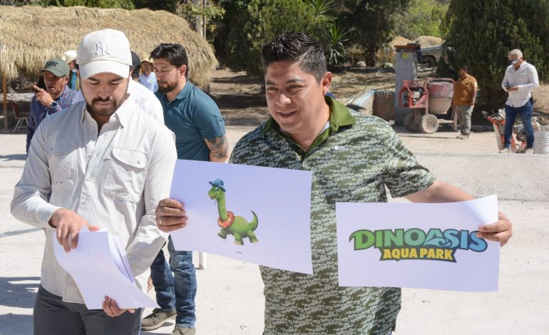  Tangamanga Splash ahora se llamará “Dinoasis” y será el más grande de México, afirma Gallardo