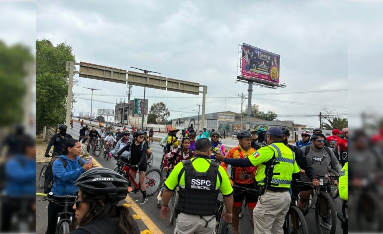  Galindo responde a incidentes en rodada y defiende operativo policial