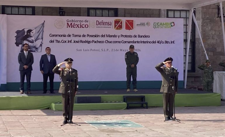  Toman protesta a José Rodrigo Pacheco Chuc como comandante interino del 40 Batallón